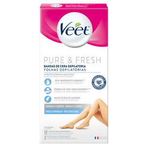 Bandas Corporales de Cera Fría Veet